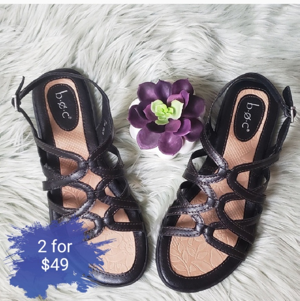 Nwot Born of concepts black Cora strappy sandals